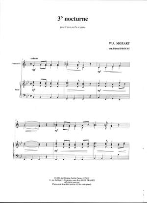 Pascal Proust: Nocturne D'après Mozart