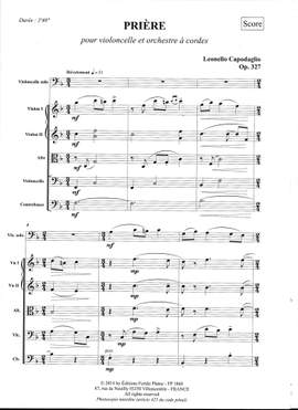 Leonello Capodaglio: Prière
