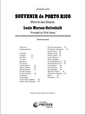 Louis Moreau Gottschalk: Souvenir De Puerto Rico