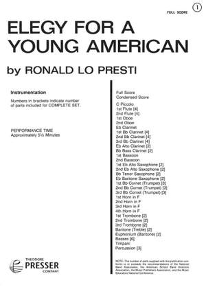 Ronald Lo Presti: Elegy for A Young American