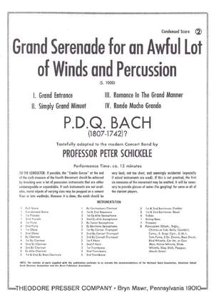 P.D.Q. Bach: Grand Serenade