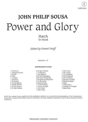 John Philip Sousa: Power and Glory