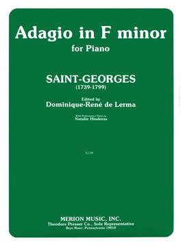 Chevalier De Saint Georges: Adagio In F Minor