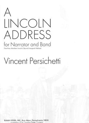 Vincent Persichetti: A Lincoln Address
