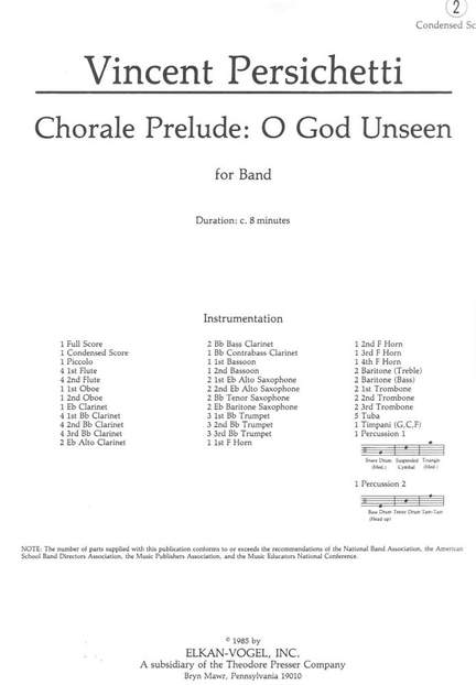 Vincent Persichetti: Chorale Prelude