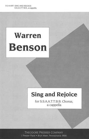 Warren Benson: Sing and Rejoice