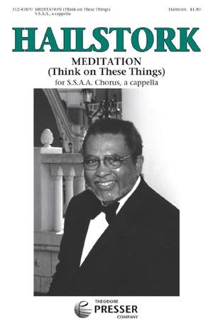 Adolphus Hailstork: Meditation