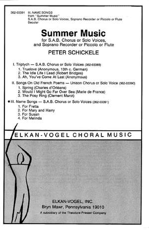 Peter Schickele: Name Songs