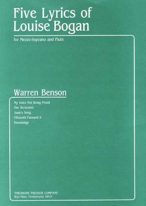 Warren Benson: Five Lyrics Of Luise Bogan