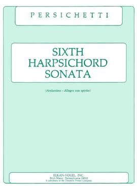Vincent Persichetti: Sixth Harpsichord Sonata