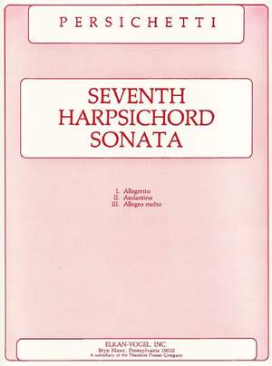 Vincent Persichetti: Seventh Harpsichord Sonata