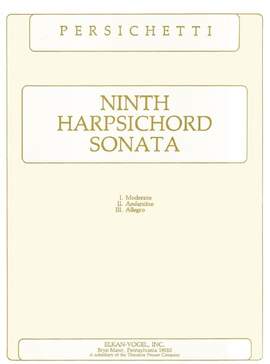 Vincent Persichetti: Ninth Harpsichord Sonata