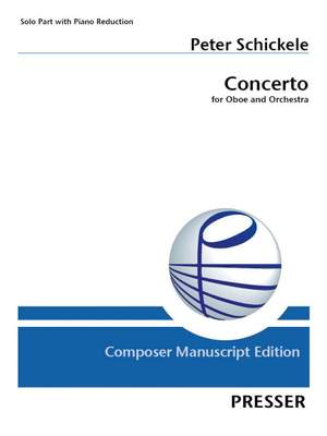 Peter Schickele: Concerto Ob/Orch -Pn Red & Solo Pt