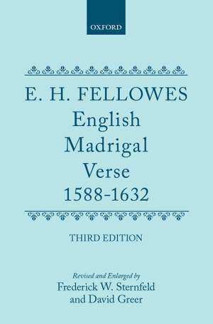 English Madrigal Verse 1588-1632