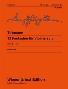 Telemann, G P: 12 Fantasien TWV 40:14-25
