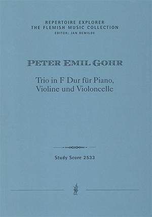 Gohr, Peter Emil: Trio in F major for piano, violin and cello