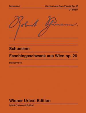 Schumann, R: Faschingsschwank aus Wien op. 26