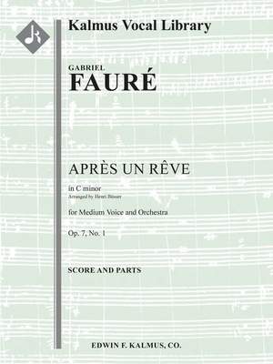 Fauré: Après un rêve, Op. 7 No. 1