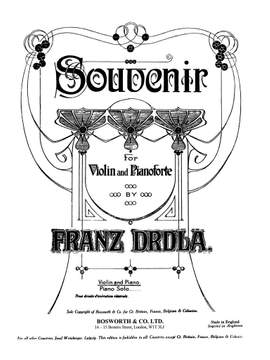 F. Drdla: Souvenir