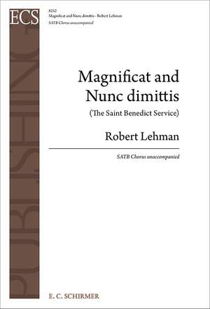 Robert Lehman: Magnificat and Nunc dimittis