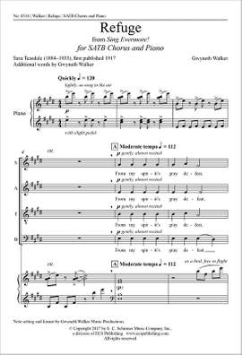 Gwyneth Walker_Sara Teasdale: Refuge