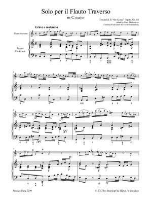 Friedrich II. der Große: Sonata in C Major Spitta Nr. 40