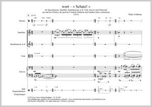 Walter Feldmann: wort - Schatz!