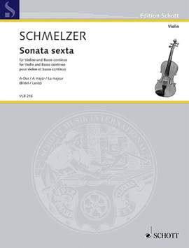 Schmelzer, J H: Sonata sexta A major
