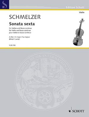 Schmelzer, J H: Sonata sexta A major