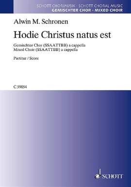 Schronen, A M: Hodie Christus natus est