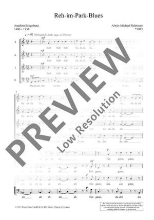 Schronen, A M: Reh-im-Park-Blues