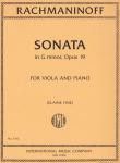 Rachmaninoff, S W: Sonata G minor op. 19