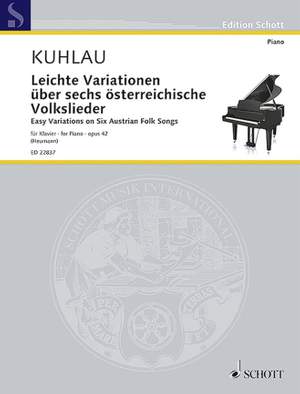 Kuhlau, F: Easy Variations on six Austrian Folk Songs Product Image