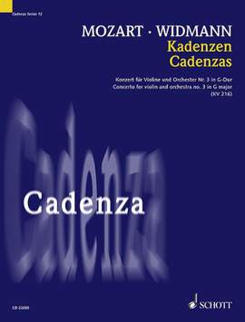 Widmann, J: Kadenzen KV 216 Vol. 12