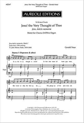 Gerald Near: Jesu, the Very Thought of Thee
