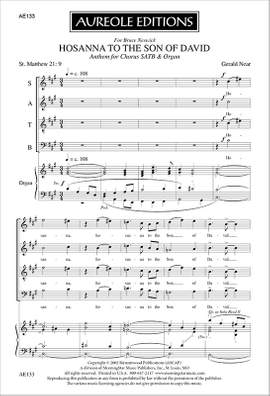 Gerald Near: Hosanna to the Son of David