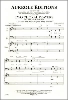 Gerald Near: Two Choral Prayers