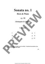 Christopher Wiggins: Horn Sonata no. 1 Product Image