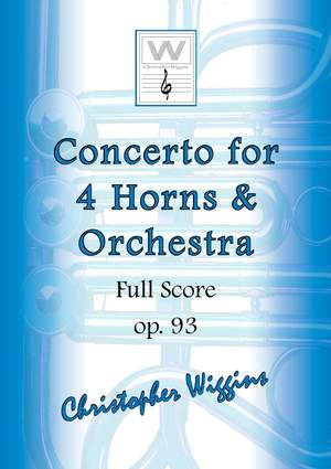 Christopher Wiggins: Concerto for four horns and orchestra (score)