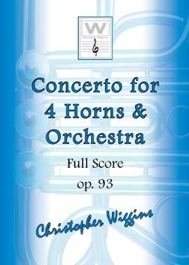Christopher Wiggins: Concerto for four horns and orchestra (inst. parts set)
