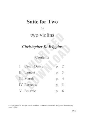 Christopher Wiggins: Suite for Two
