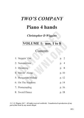 Christopher Wiggins: Two's Company Piano 4 hands book 2