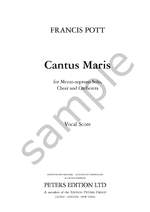 Pott, Francis: Cantus Maris (vocal score) Product Image