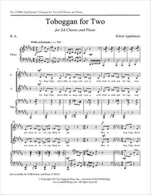 Robert Applebaum: Toboggan for Two