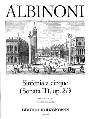 Albinoni, Tommaso: Sinfonia a cinque (Sonata II) op.2/3 C-Dur