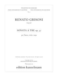 Grisoni, Renato: Sonate op. 37 für Flöte, Viola und Harfe