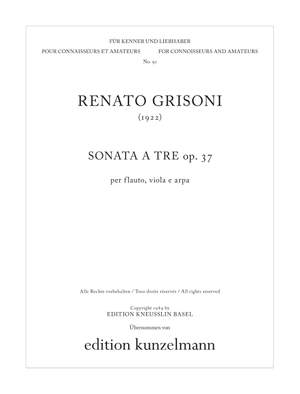 Grisoni, Renato: Sonate op. 37 für Flöte, Viola und Harfe