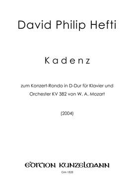 Hefti, David Philip: Kadenz zu Mozart's Konzert-Rondo