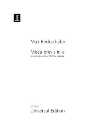 Beckschäfer Max: Missa brevis in A