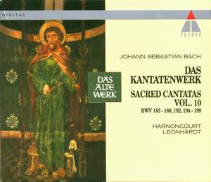 JS Bach: Sacred Cantatas Vol.10 - BWV 183-188, 192 & 194-199 Product Image
